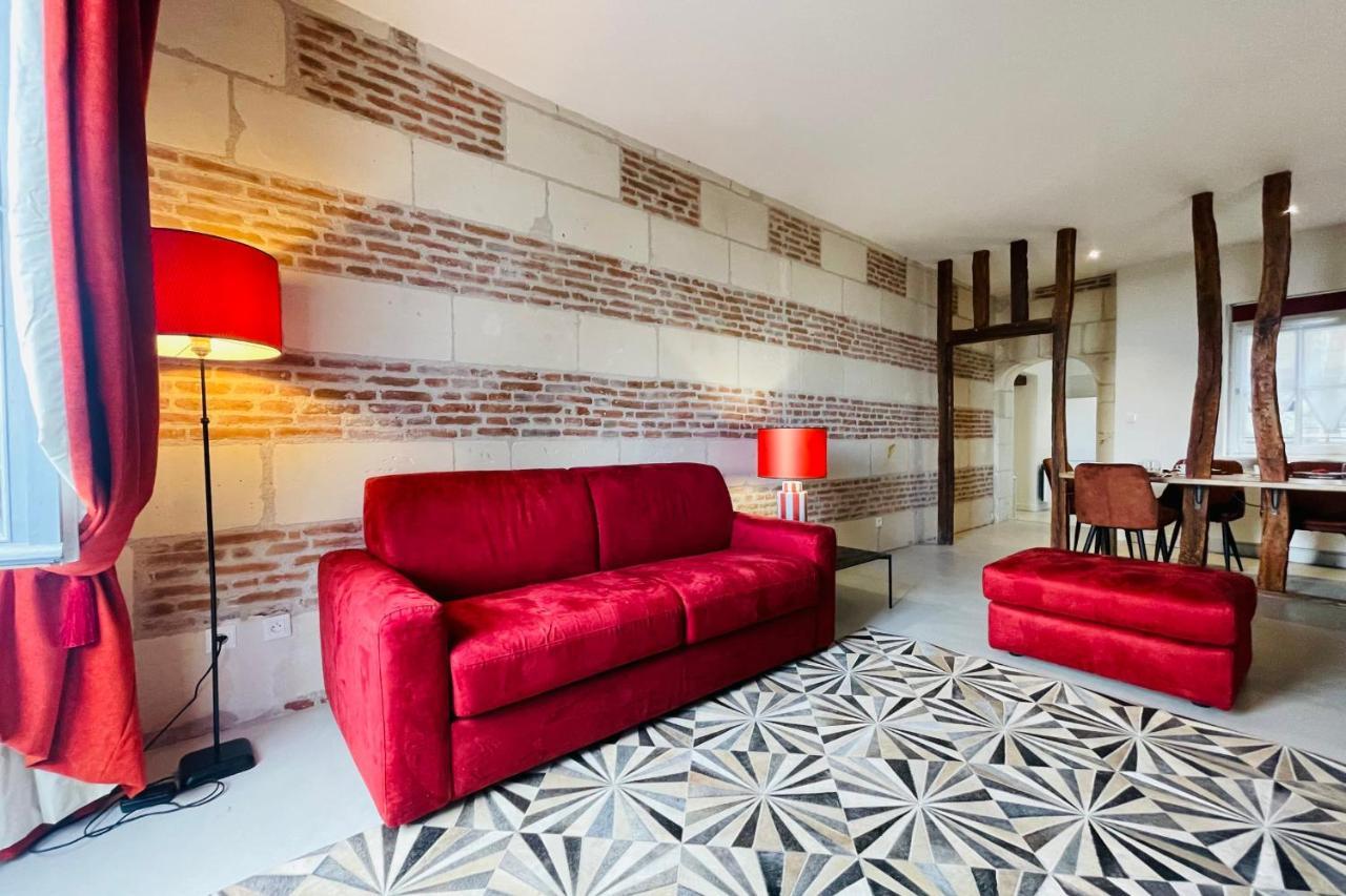 Splendid Apartment At The Foot Of The Castle Of Amboise - View Of The Loir 外观 照片